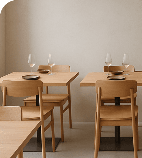 minimalistic restaurant